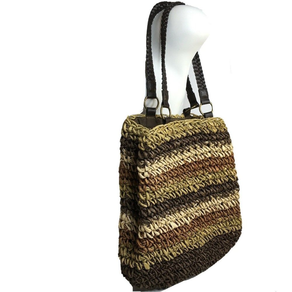 Womens Woven Corn Husk Purse Handbag Tote Beach St